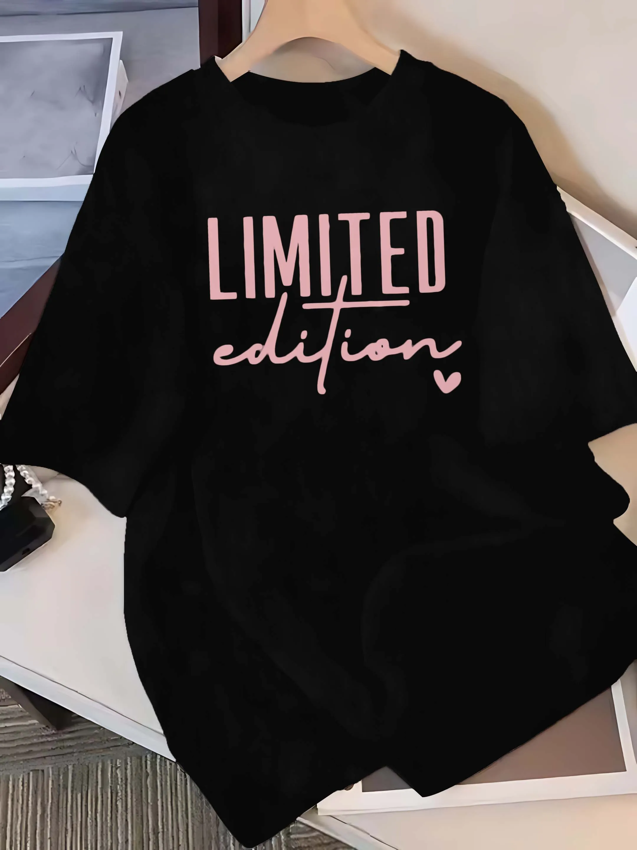 Plus Size Fashion Tee - Limited Edition Graphic Slogan Casual Summer Shirt