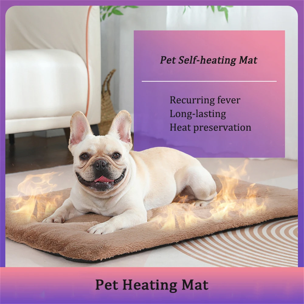 

Pet Self-heating Mat Puppy Blanket Pad Warm Cushion Mat For Cats Dogs Thickening Nest Pet Heating Mat Heat Reflecting Core Pad