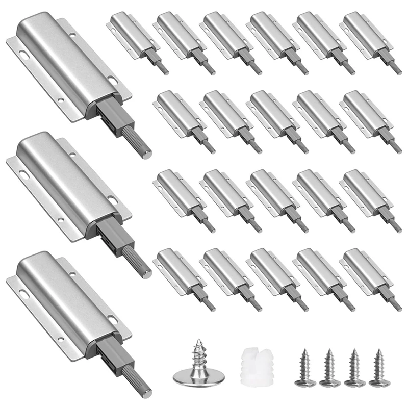 Push To Open Door Catches 24 Pack Push Latch For Cupboard Door Catch For Closet Magnetic Latch