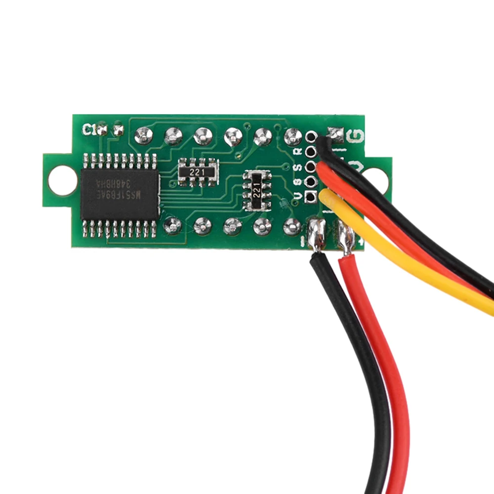 High-Precision Waterproof Metal Temperature Sensor with LED Display and 1M Cable, DC 4~28V, -50℃~125℃ Range