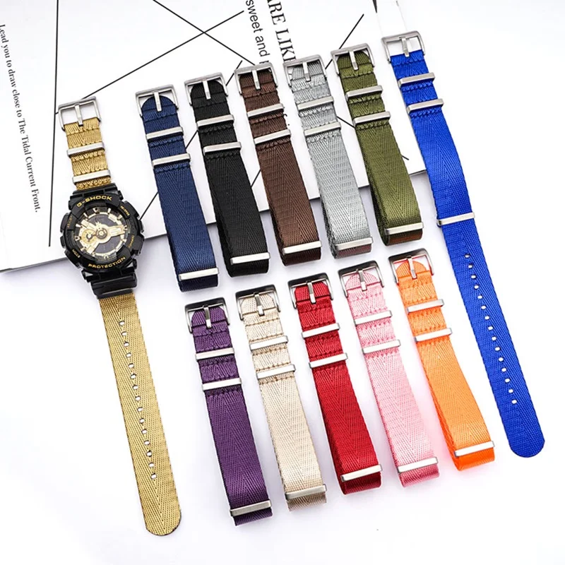 

20mm 22mm 24mm Nylon Sport Watch Strap for Seiko OMEGA Tissot Watchband Replacement Men Women High Quality Watch Accessories