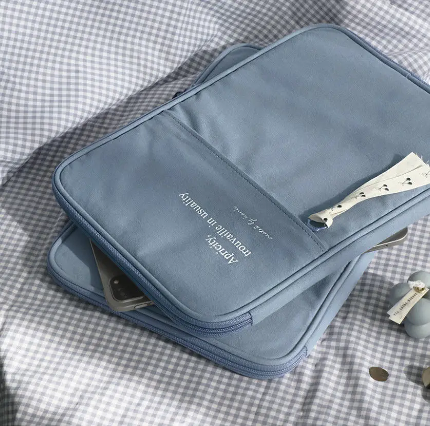 Skysonic-bolsa de Lona Protetora para Ipad Ipad Pro 11 12.9 13.3 Laptop Tablet pc Escritório Suporte da Luva Organizador - Imagem 2