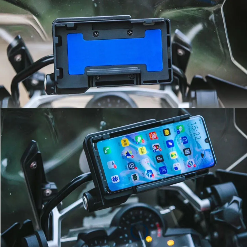 Support Téléphone Sans Fil Pour BMW R1200GS, R1250GS, S1000 - Chargeur Intégré - Neuf