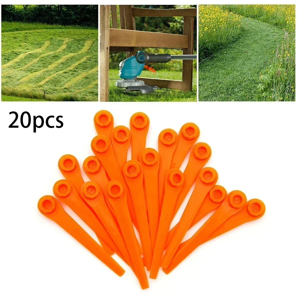 Plastic Grass Trimmer Blades Replacement 20Pcs For Gardena 9823 9825 9820 9821 strimmer trimmer parts grass trimmer accessory