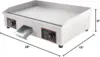 29'' Electric Countertop Griddle 3000W Commercial Electric Griddle Countertop Flat Top Grill BBQ Teppanyaki Cooking Griddle Panc 3