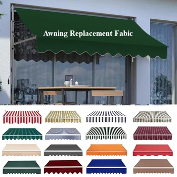Replacement Awning Fabic Porta Canopy Awning Gazebo Waterproof Telescopic UV Fabric Outdoor Shop Banner Replacement Oxford 1
