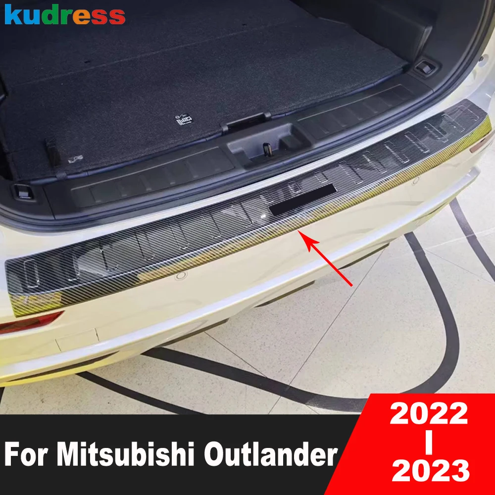 

Стальная защитная накладка на задний бампер для Mitsubishi Outlander 2022 2023
