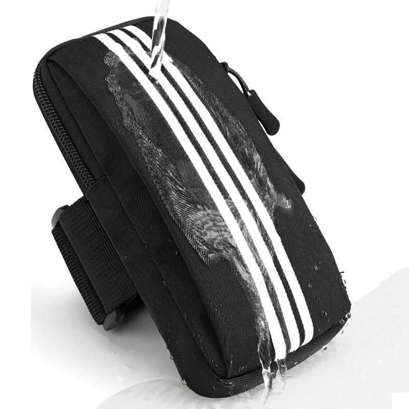 Phone armband Mobile phone armband Phone arm band Sports arm bag Fitness arm bag Armbag Reflective Phone case Running holder bag For IPhone 14 15 Pro Max Xiaomi Samsung Jogging Gym Sport Waterproof Armband