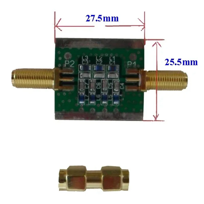 New Broadcast FM 88-108M SDR Band Stop Filter For Receiver SDR Clean RX Noise Reduction Aluminum Version 6