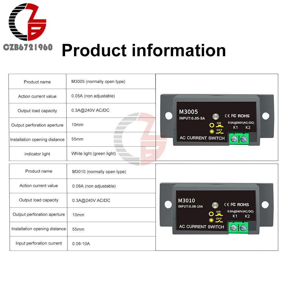 m3005 m3010 miniatura interruptor de corrente normalmente 03