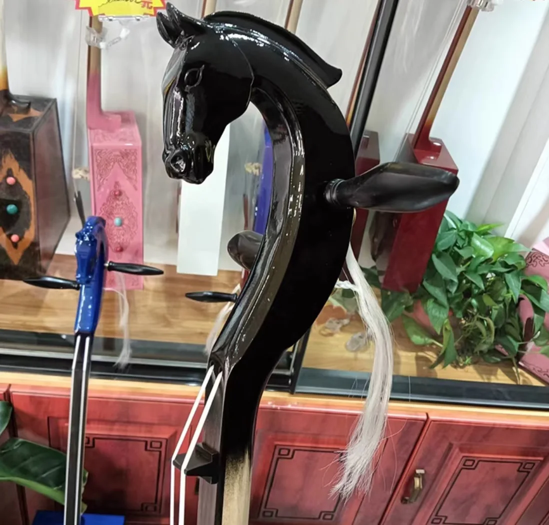 Morin Khuur Matouqin Black Color Inner Mongolia stringed instruments