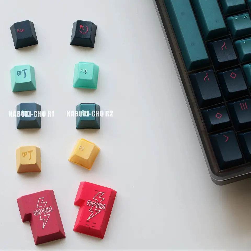 PBTFANS-KABUKI-CHO r2 Cherryプロファイルmxスタイルのキーキャップ