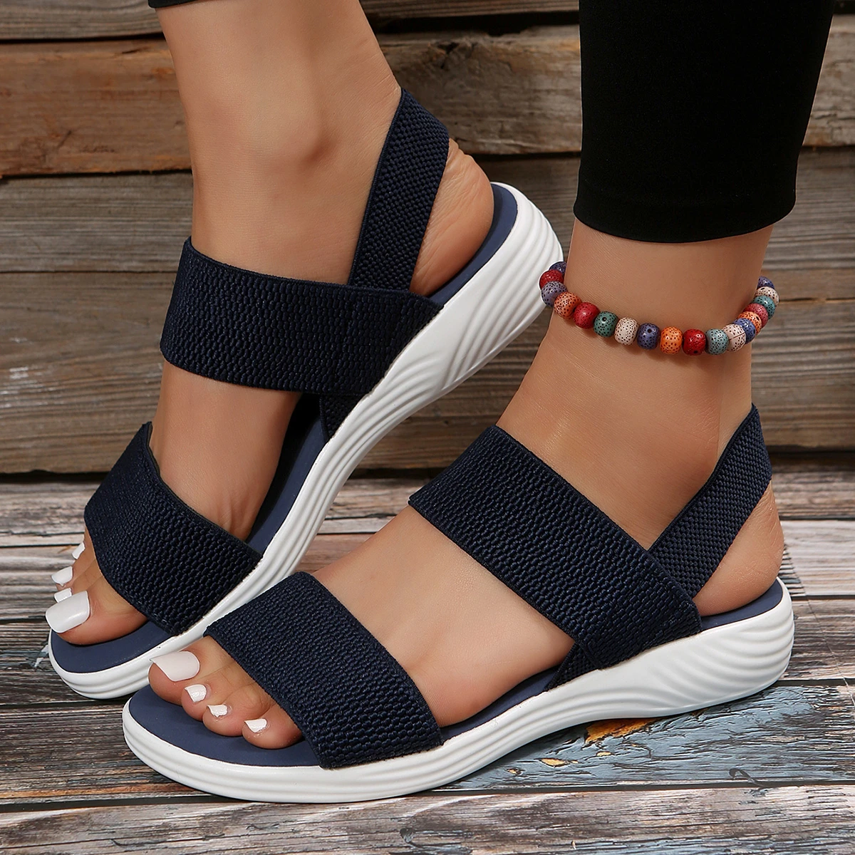 Women's Wedge Platform Cozy Sandals Ladies Outdoor Beach