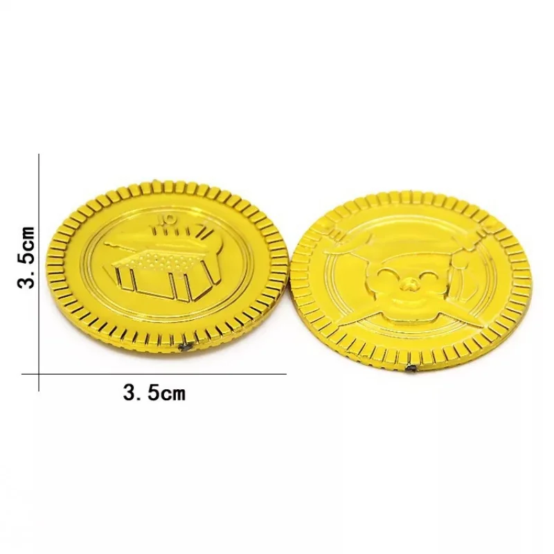 Board Game Accessories Gold Chip Plastic Props Silver Coins 100 Denominations 50Pcs/set