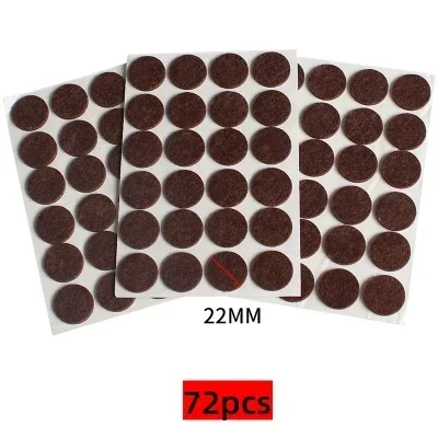 Self Adhesive Furniture Leg Feet Rug Felt Pads Anti Slip Mat Bumper Damper 72/3Pcs For Chair Table Floor Scratch Protector