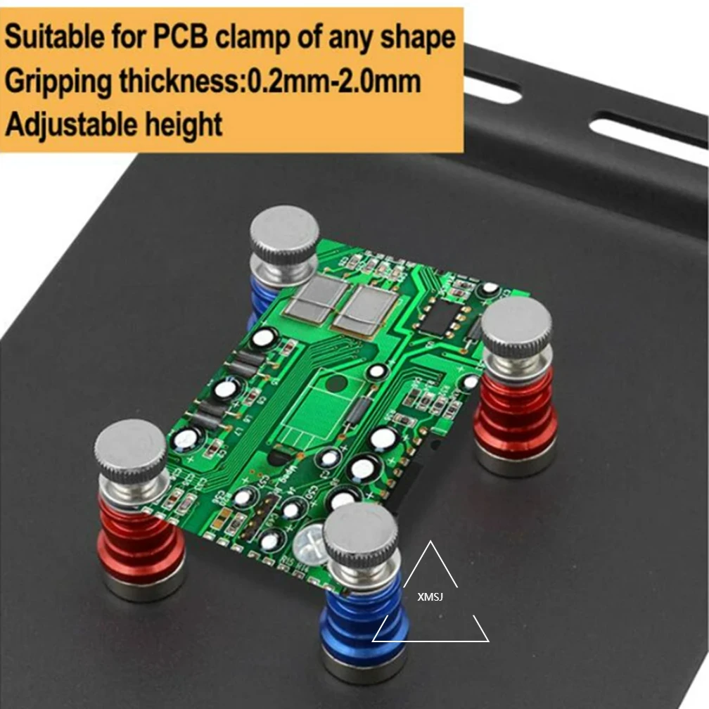 XMSJ 납땜 확대경 도구 전자 수리를 위한 3X 돋보기 스테이션 PCB 회로 기판이 있는 유연한 팔 클램프