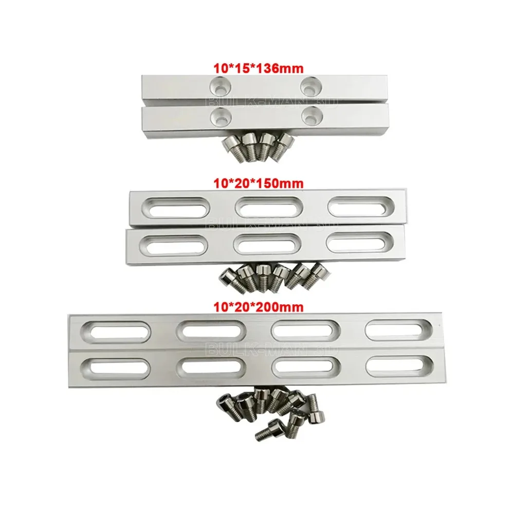 Aluminum Positioning Strip Tool CNC Baseboard Table Fixture Tool for Fiber Laser Marking Engraving Machine CNC Part 2Pcs/Set cnc positioning strip
