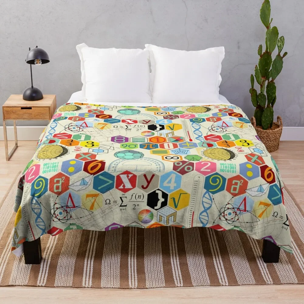 

MATH! Throw Blanket Custom Soft Multi-Purpose Flannel Fabric Blankets