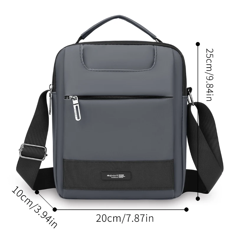 Men's Retro Shoulder Bag - Multi compartment Fashion Business Crossbody Bag, Perfect for Office or Leisure Use, Gift for Husband