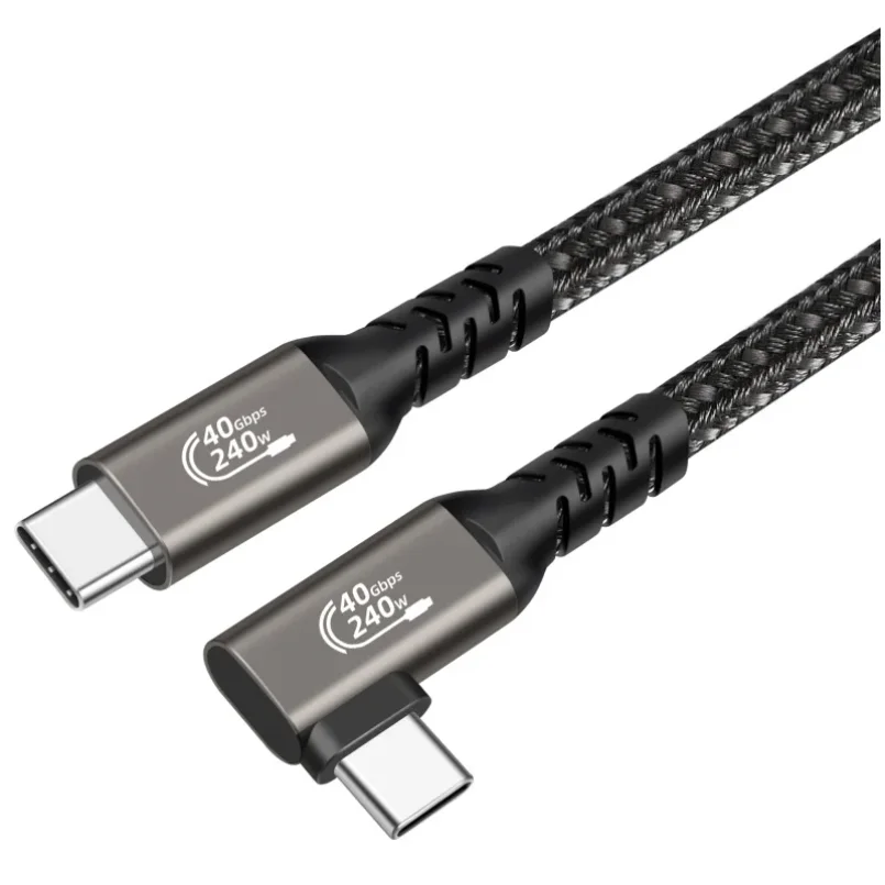 USB4 Cable Thunderbolt 3/4 40Gbps USB C 4K Video PD240W Fast Charger for M1 Macbook Pro Hard Disk USB4.0 Gen3 Data usb cable