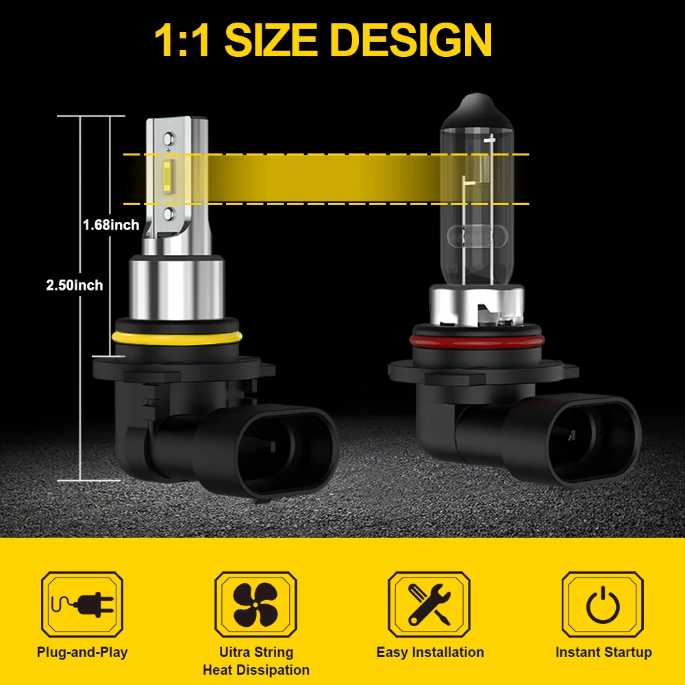 BMTxms 2PCS H8 H11 H10 HB3 9006 HB4 LED 안개등 DRL 램프 포드 포커스 2 3 4 몬데오 4 5 피에스타 퓨전 쿠가 이스케이프용