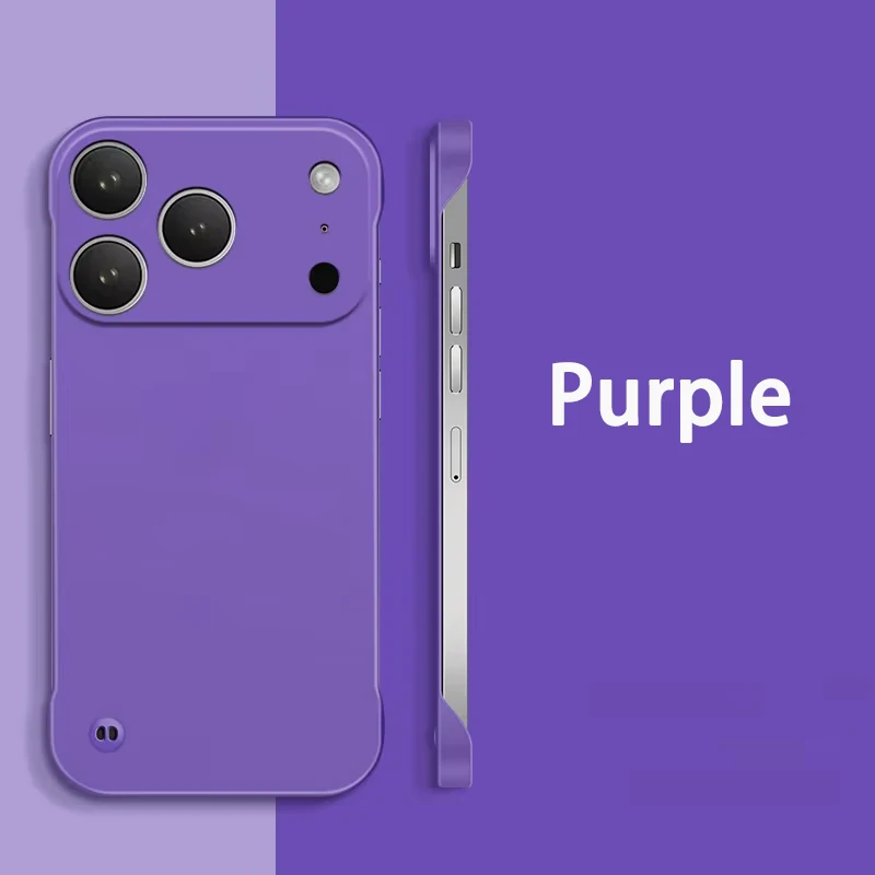 Borderless Ultra Slim Frosted Phone Case – Frameless Hard PC Design