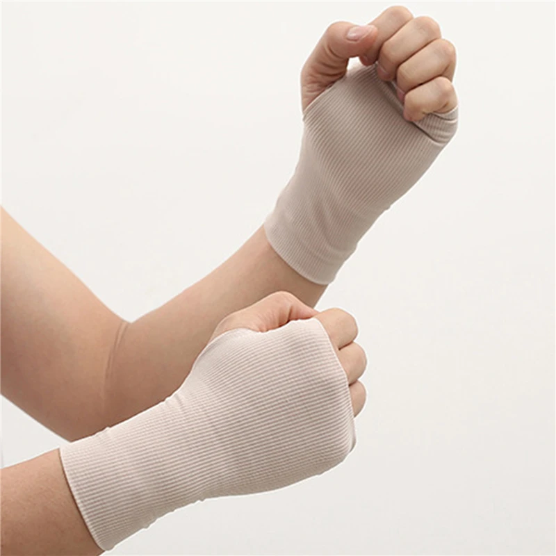 Half Finger Gloves, Fingerless Gloves, Sunscreen Gloves-1Pair Summer Women's Sunscreen Half Finger Anti-UV Breathable Driving Gloves