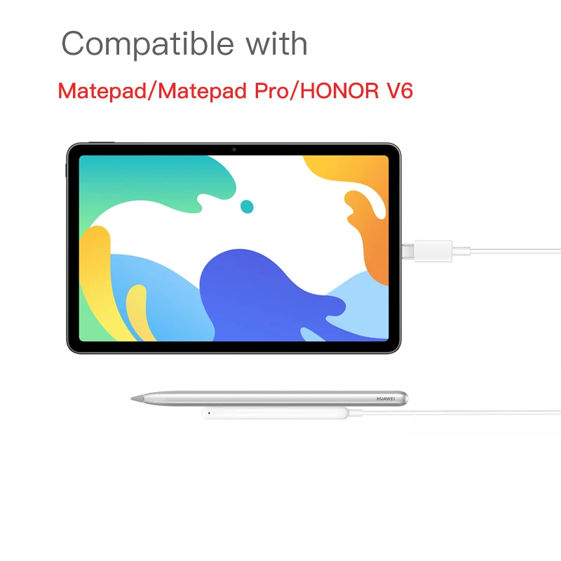 HUAWEI M-Pencil 지원을위한 100% 공식 오리지널 충전 케이블 CD52 CD54 충전기 페어링 충전 스타일러스 자기 흡입