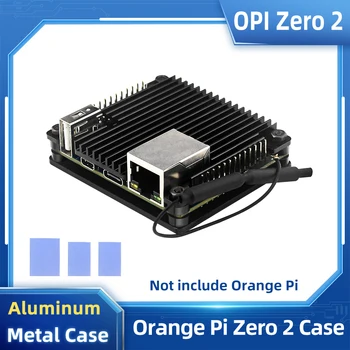 Orange Pi Zero 2 Case Aluminum Alloy Metal Armored Shell Passive Cooling CPU Heat Sink Enclosure Case for Orange Pi Zero 2 1