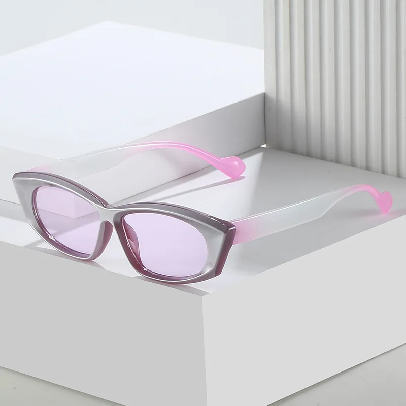 

YOOSKE винтажные маленькие солнцезащитные очки кошачий глаз для женщин Y2K многоугольные простые яркие солнцезащитные очки в стиле панк мужские Ретро спортивные солнцезащитные очки UV400
