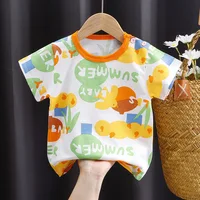 2025 coton enfants haut pour l'été 0-4Y bébé vêtements dessin animé ours graphique t-shirts garçons portent des t-shirts enfants filles vêtements coréen 4
