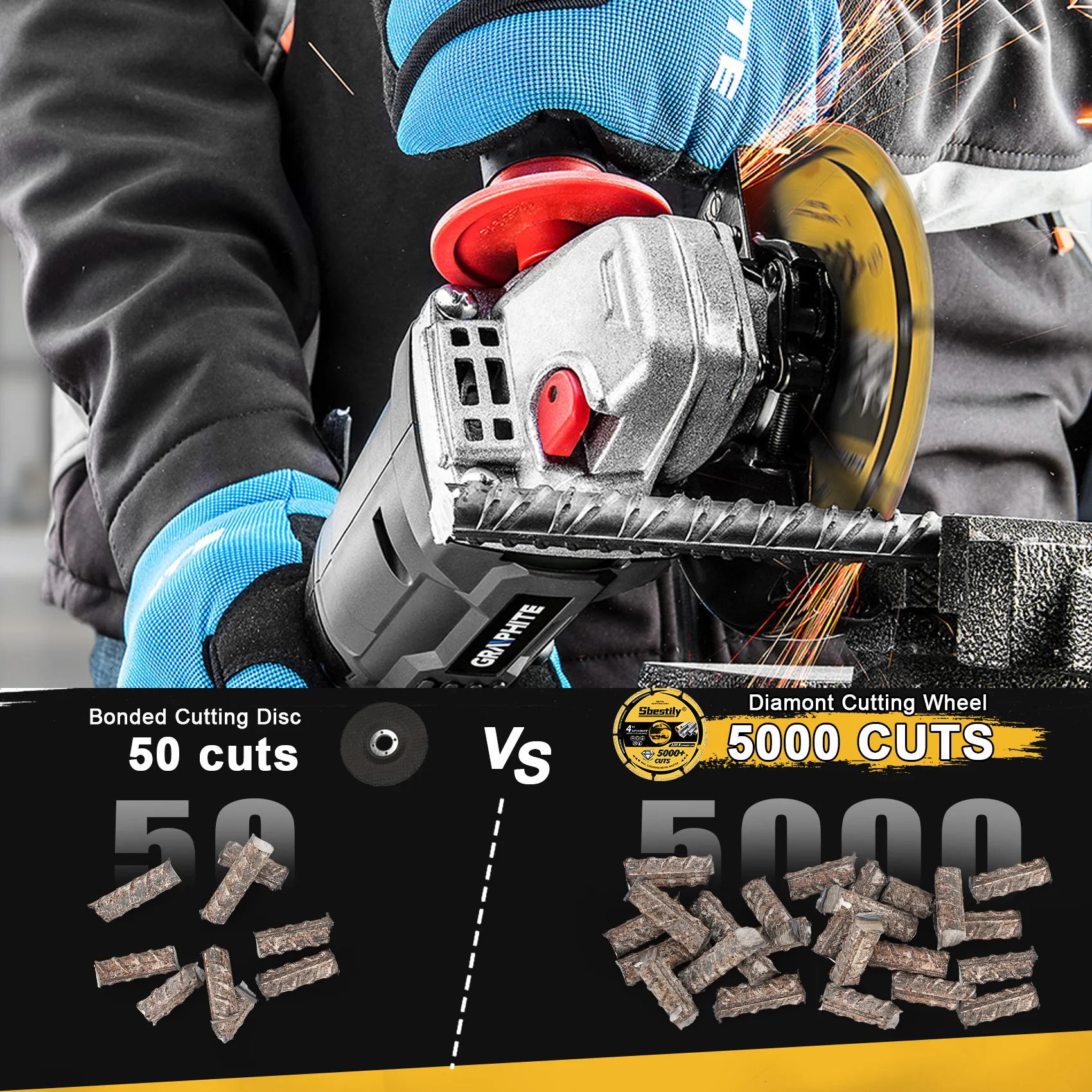 Cutting Disc Cutting Blade Saw Blade 3 Inch Brazed Cutting Disc Mini Diamond Cutting Wheel Angle Grinder Saw Blade for Metal Woodworking Rebar Iron Sheet INOX