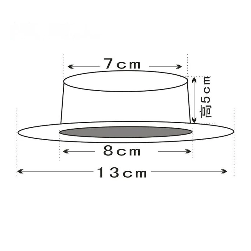 Yumeno Kyusaku Cosplay Hat Blue small object top clip flat hat lolita small top hat clip headdress