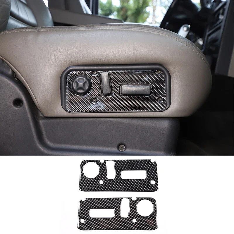 

For Hummer H2 2003-2007 Accessories Soft Carbon Fibres Car Interior Seat Adjustment Switch Panel Decoration Sticker