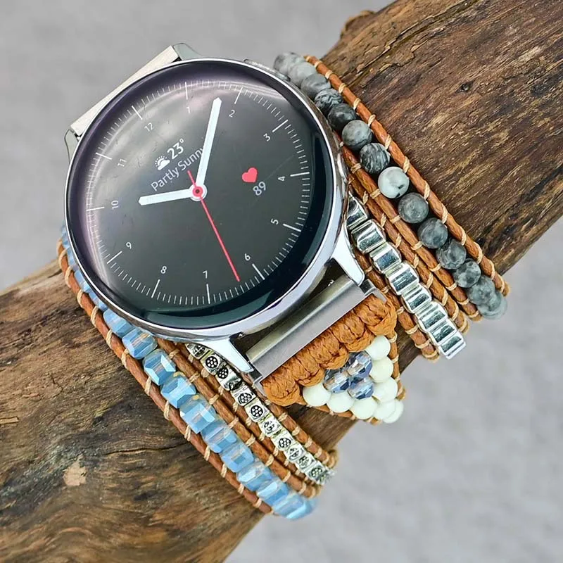 Correa cuero 'De lujo' Amazfit Bip 5 (marrón) 