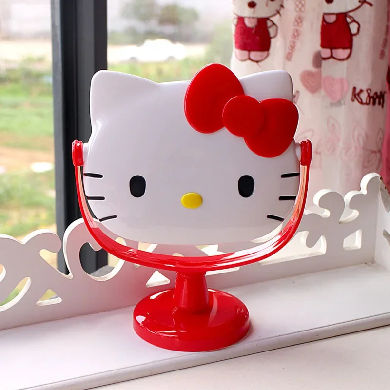 ハローキティ 鏡 Sanrio Helloキティテーブルミラー、かわいいアニメ漫画、理髪化粧鏡