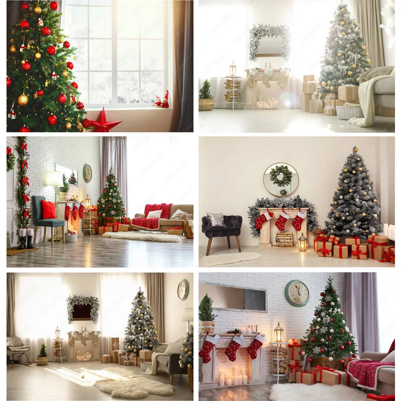 

SHUOZHIKE Christmas Theme Photography Background Snowman Christmas tree Portrait Backdrops For Photo Studio Props 211114 HHJJ-05