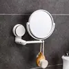 Wall Mirror Folding Arm Extend Bathroom Mirror Without Drill With Magnification Suction Arm Double Side Cosmetic Makeup Mirror 1
