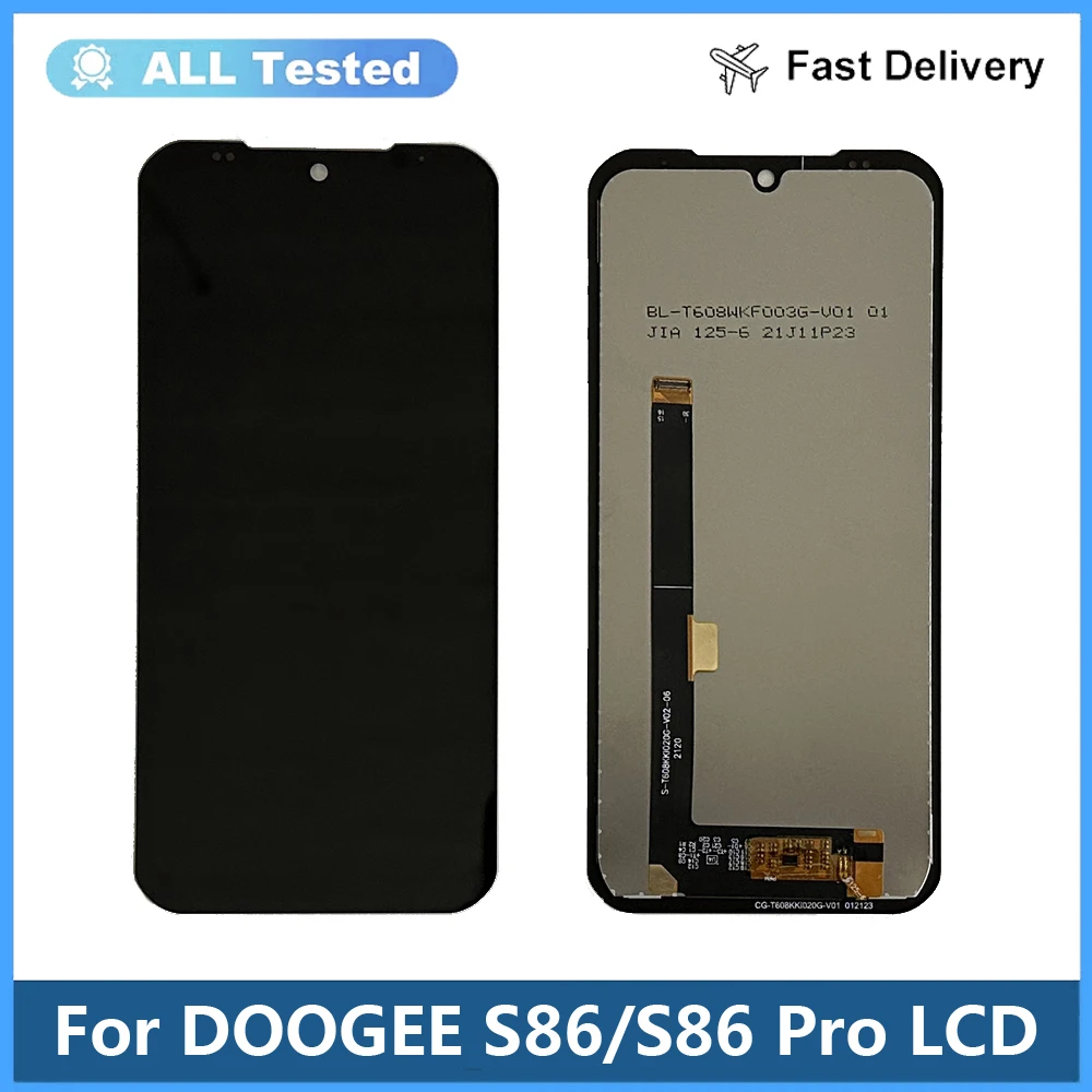 100% Lavoro Per Doogee S86 / S86 Pro Display Lcd + Touch Screen Digitizer Sostituzione Per Doogee S 86 Pro Schermo Lcd + Colla