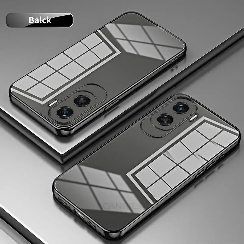 Luxury Plating Transparent Soft Silicone Clear Back Phone Case