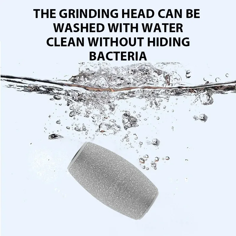 Pedicure Machine Portable Electric Foot Callus Remover, Type-C Rechargeable 2 Speed Feet Heel Dead Skin Grinder 3 Heads