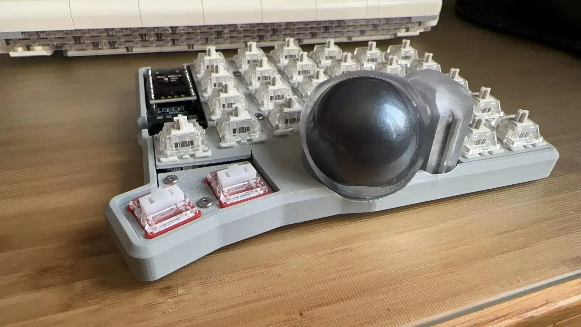 keyball39、44、61 黒仕様オーダーメイド　ver.3 Keyball 39/44/61 Split Keyboard Kit Screen Customized Wired