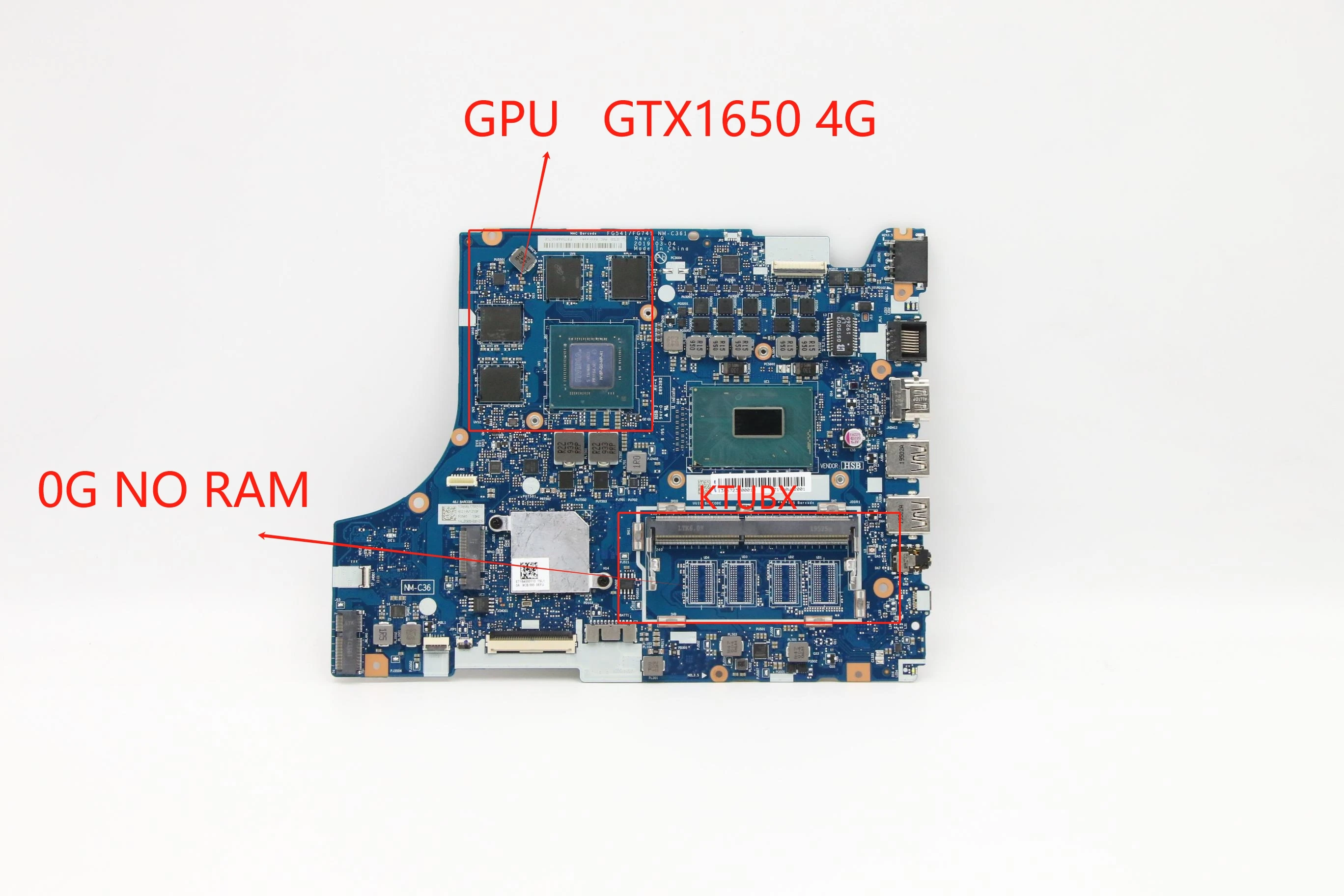 Lenovoラップトップ用マザーボード,NM-C361 NM-C362,CPU L340-15IRH