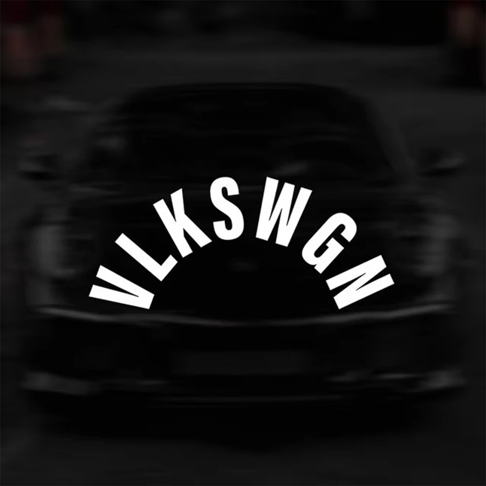 VLKSWGN Rear Wiper Window Car Stickers Vinyl Text Style Decorative Decals Car Styling for Truck Motorbike Helmet Decoration