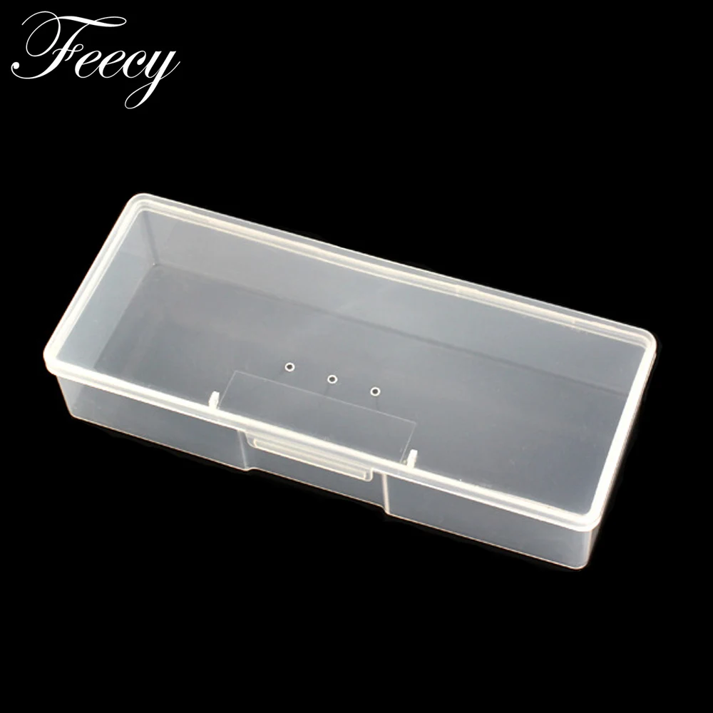 Acrylic Nail Drill Bits Storage Box Holder Mill Cutter Easy Sorting Out Nail Files Buffer Container Display Nail Cutters Tools 6