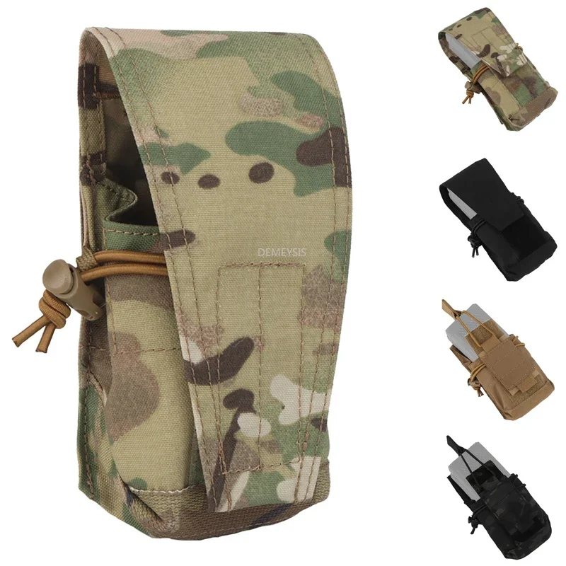 

Hunting 5.56 Magazine Pouches MOLLE Tactical Combat CS Wargame Walkie Talkie Pouch Portable Military Training Radio Packs