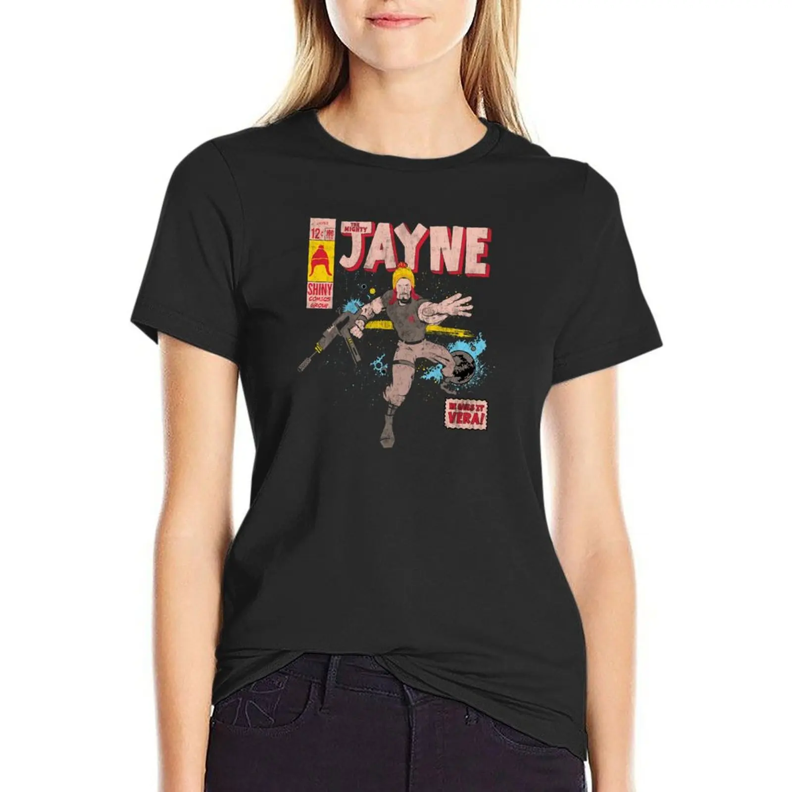 The Mighty Jayne T-Shirt anime clothes funny lady clothes Women t-shirts