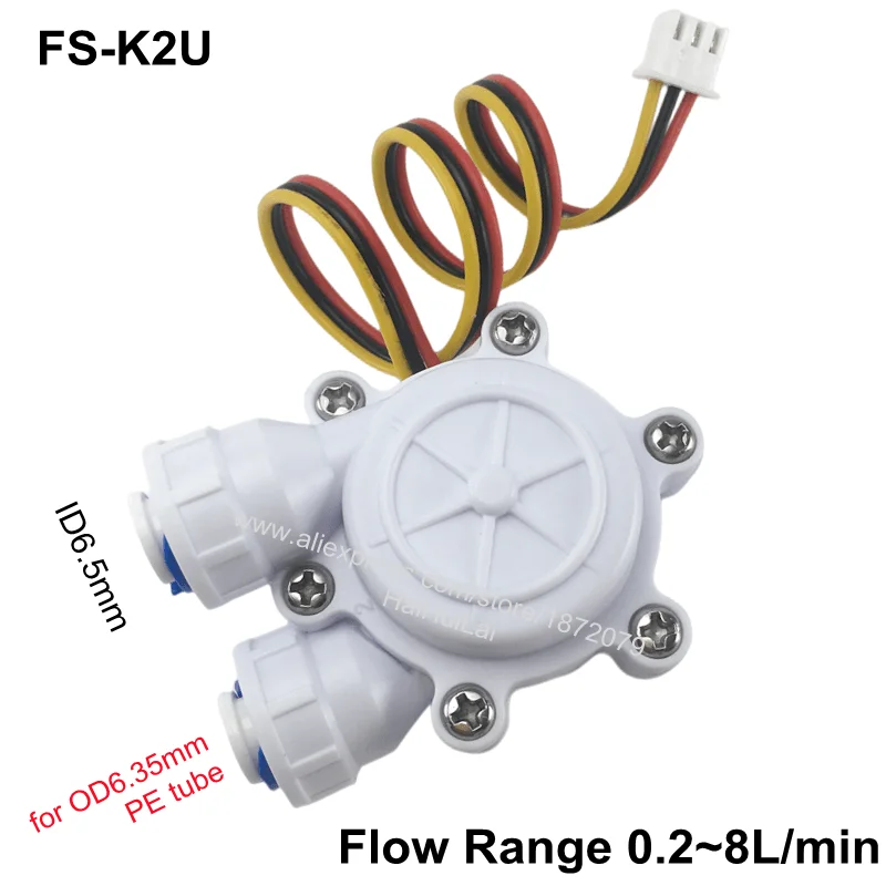 New Multiple Styles Flow Sensor Control Meter Flowmeter Counter 0.2-8L/Min Water Flow Sensor Switch Drinking Fountain Coffee