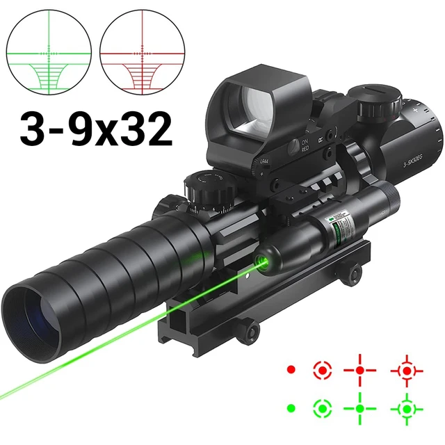 Retícula De Rifle. ámbito Del Francotirador. Punto De Mira De Una