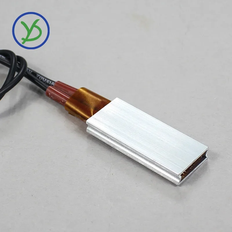 35x15mm 220V 200&deg;C PTC Heating Element for Incubator Constant Temperature Ceramic Heater With Aluminum Shell